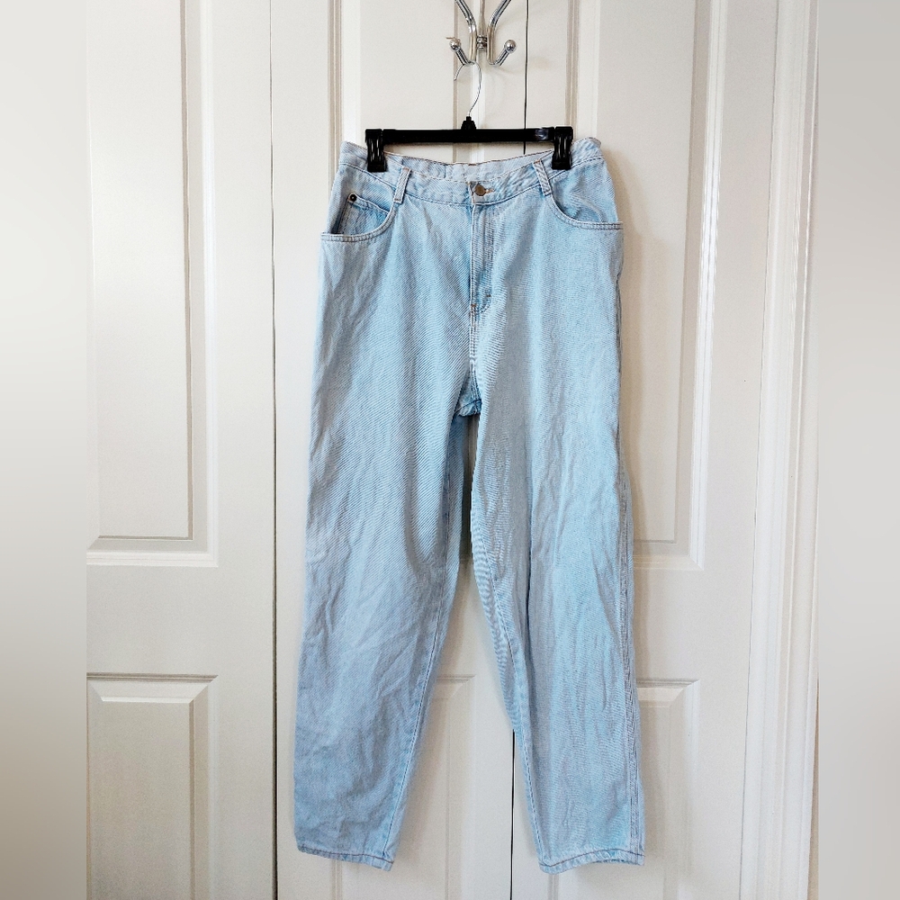 Light Wash Denim Vintage 80s Gitano Ultra High Waist Jeans "14 Average" 1980s‎ - Picture 3 of 10